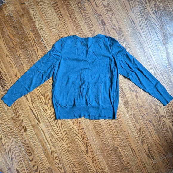 Dark Blue Land's End Button Up Cardigan - Picture 5 of 5
